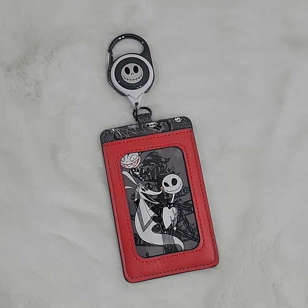 Loungefly Nightmare Before Christmas Jack Skellington & Zero Retractable Lanyard